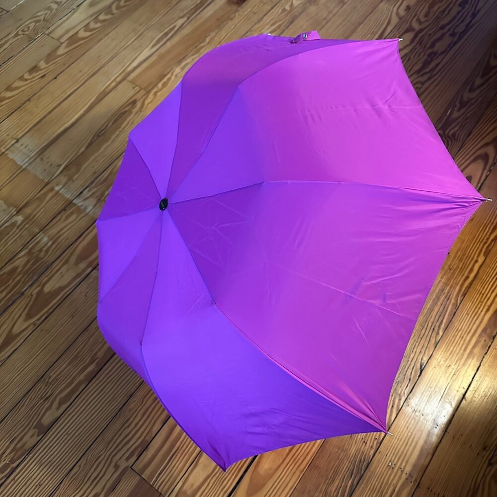 Totes Fuchsia Collapsible Umbrella - Picture 2 of 4